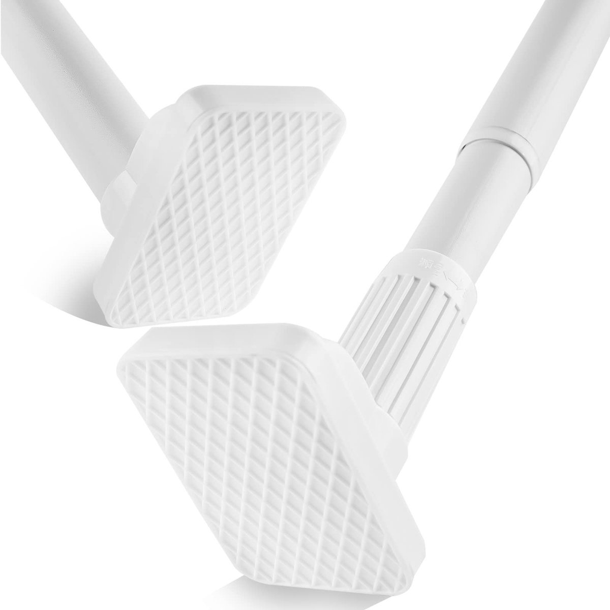 Dailygoods- Douchegordijnstang Uitschuifbaar 110-300 cm - Stalen Trekstang - Installatie Zonder Boren - Ondersteunt Tot 35 kg - Diameter 33 mm - Perfect Voor Keuken/Badkamer - Douchegordijn