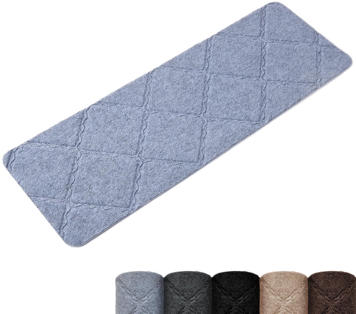 Dailygoods- Trapmat Antislip - Trapmatten Zelfklevend 15 Stuks - Snijdbaar - Herbruikbaar - 55 x 19 cm - TRP-backing voor Sterke Hechting