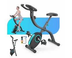 MERACH Opvouwbare Magnetische Hometrainer - 16 Weerstandsniveaus - LCD-scherm - Tabletsteun - Compact Ontwerp - Hoogte Verstelbaar