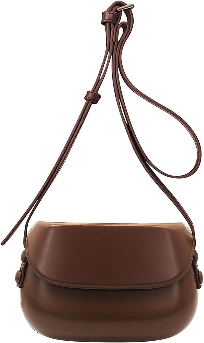 Dames Schoudertas van PU Leer, Waterdichte Mini Crossbody Handtas met Verstelbare Schouderriem, Ideaal voor Dagelijks Gebruik en Uitstapjes