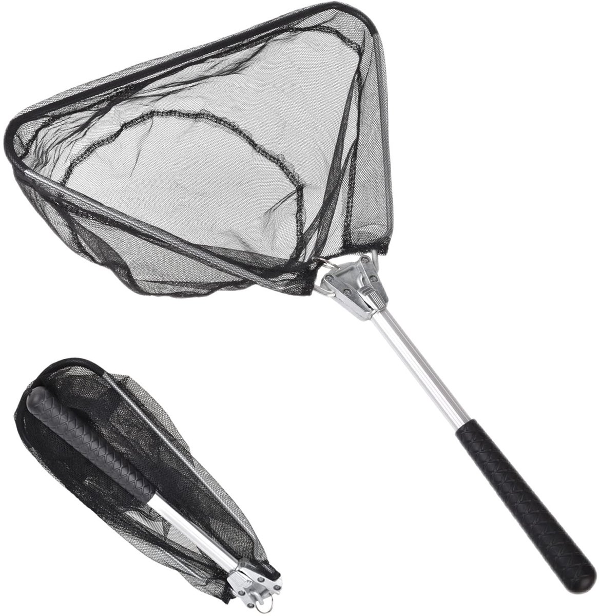 Schepnet voor vissen 50 cm - opvouwbaar - telescopisch - ideaal voor volwassenen en kinderen - ShopVlot
