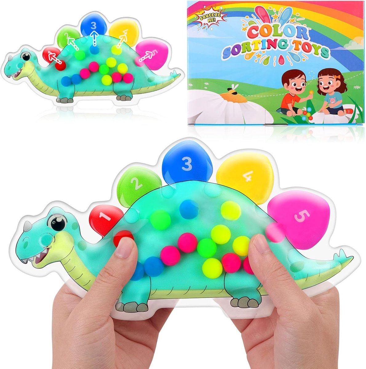 Sensory Kleurensorteerspeelgoed voor Peuters - Kleur Matching Activiteiten en Educatief Speelgoed