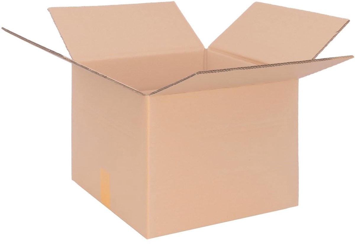 vouwdozen 400 x 400 x 300 mm - dubbelgolf karton - variabele hoogte - ideaal voor verzending - ShopVlot
