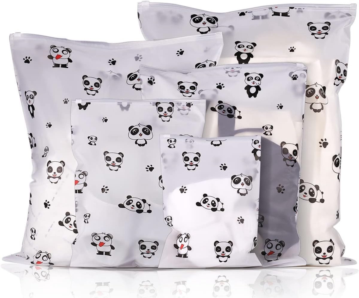 Ritszakken - Panda - 5 Maten - Waterdichte Organizer voor Kleding en Cosmetica