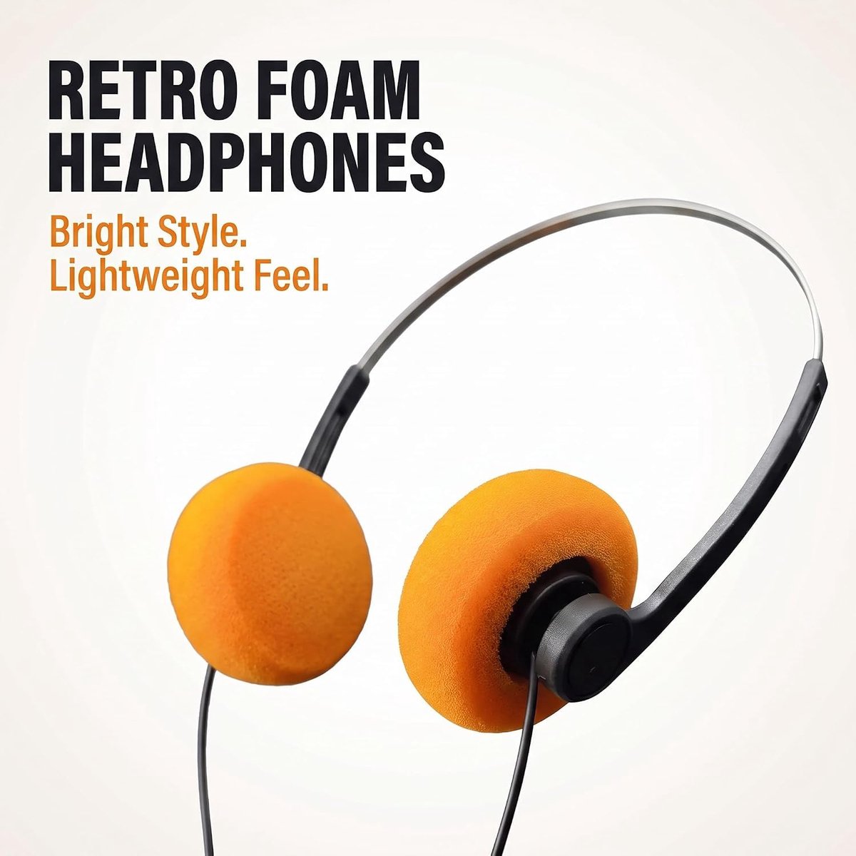 Hoofdtelefoon retro over-ear - vintage lichtgewicht ontwerp - hifi stereo geluidskwaliteit - ShopVlot