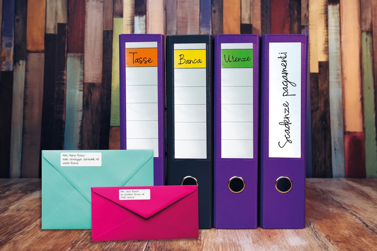 Ronde etiketten 60mm - wit met margini - ideaal voor organisatie - ShopVlot