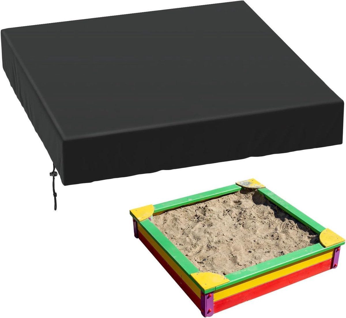 Waterdichte zandbakhoes 420D Oxford 160x160x20cm - Bescherming voor zandbakken, meubels en zwembaden