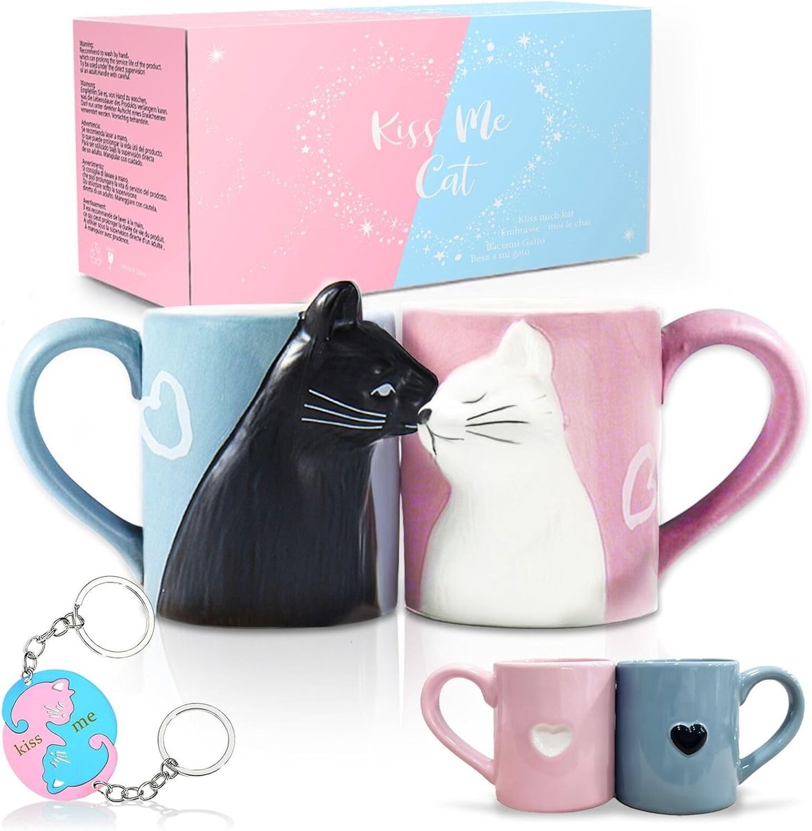 Schattige en grappige koffiemokken set voor stelletjes - Perfect als huwelijkscadeau, verjaardagscadeau of voor een verloving