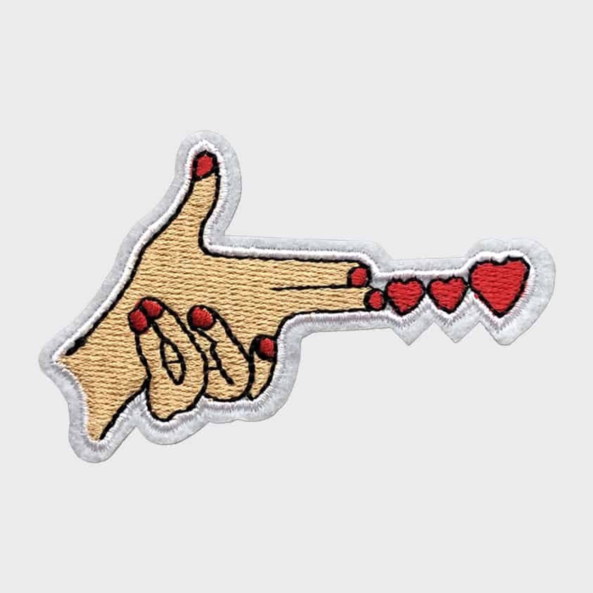 Patchy® – Hartpistool Strijk Embleem Patch 8.4 x 5.5 cm