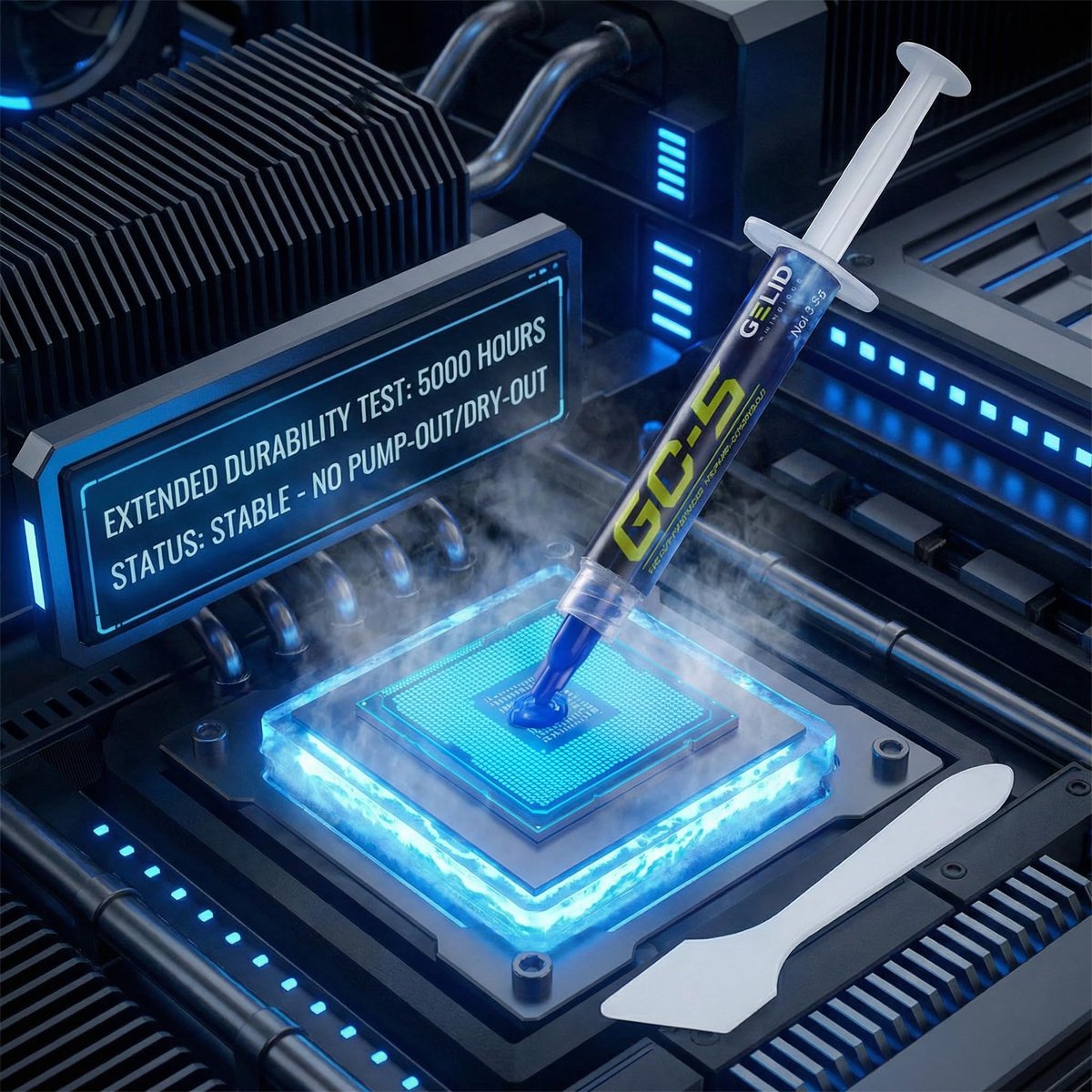 Warmtegeleidende pasta 3,5 g - eenvoudig te gebruiken - niet-geleidend - ideaal voor CPU en GPU - ShopVlot