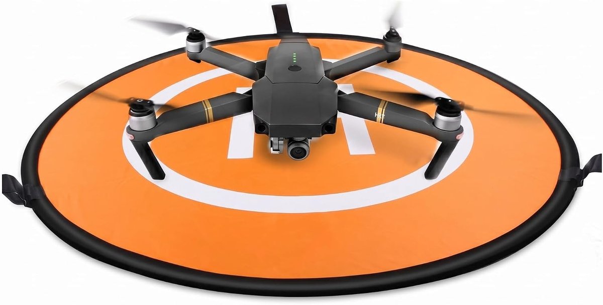 Drones Landing Pad van 75 cm Diameter - Lichtgewicht, Waterdicht en Opvouwbaar Landingsmat voor RC Drones en Helikopters
