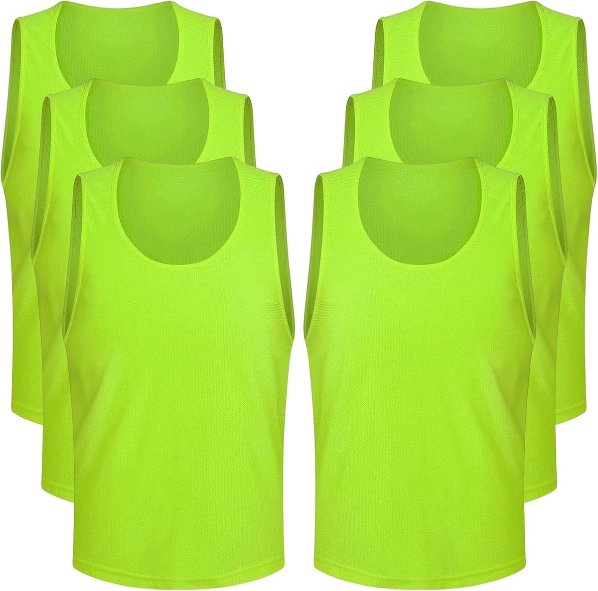 Trainingstas voor volwassenen met 6 stukken, ademende mesh vesten en fluorescerende bibs voor voetbal en volleybalteams