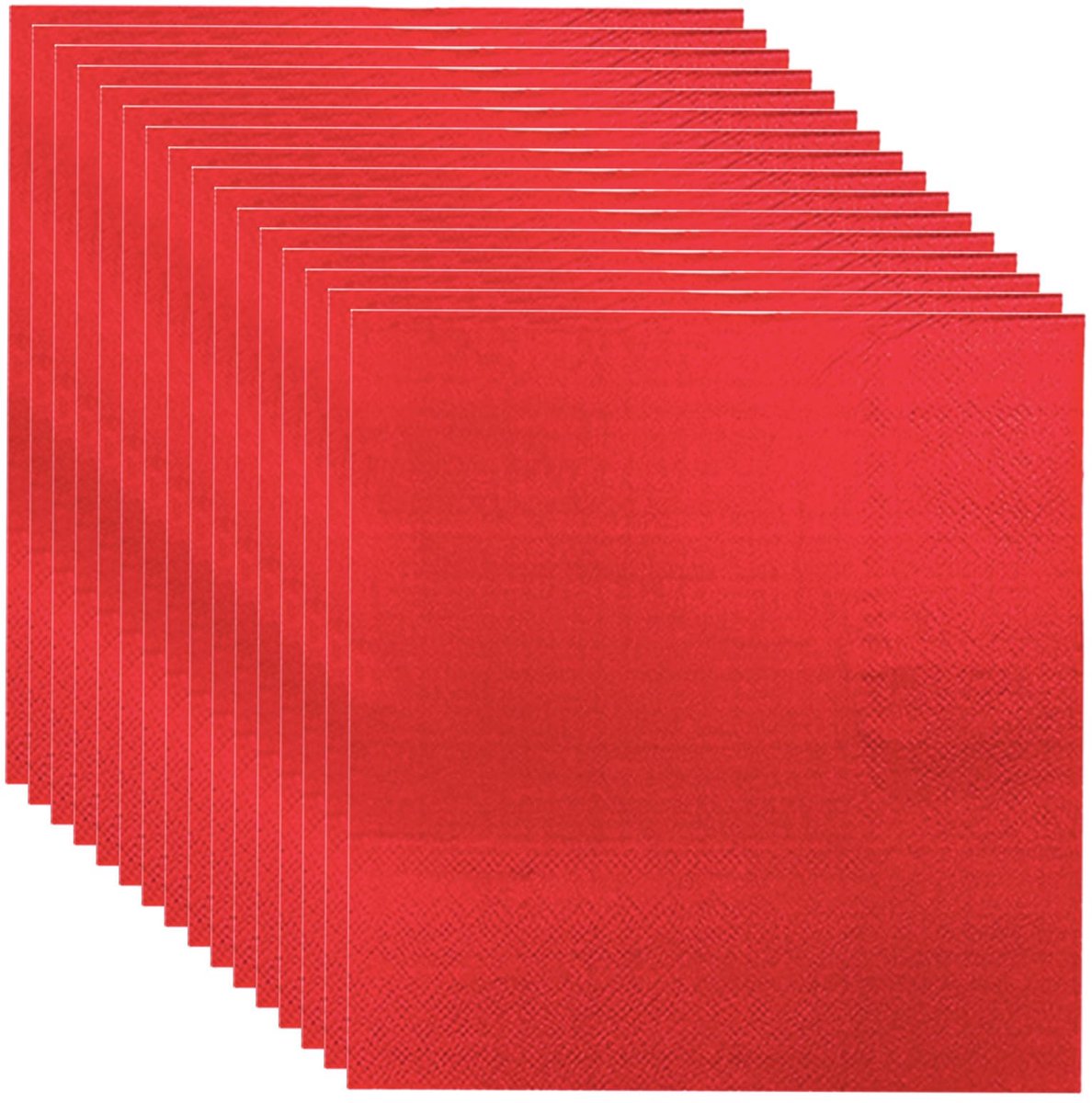 Papieren servetten 33 x 33 cm - rode paw-vormige cocktailservetten - ShopVlot