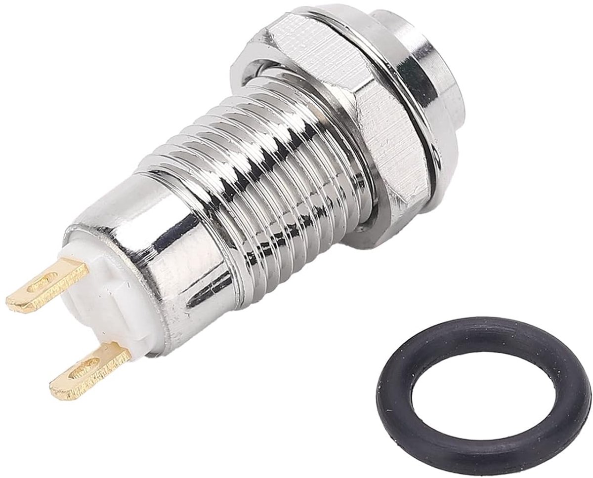 Waterproof Push Button Switch 3V/1A M8 X 0.5 Stainless Steel Industrial Push Button Switch - ShopVlot