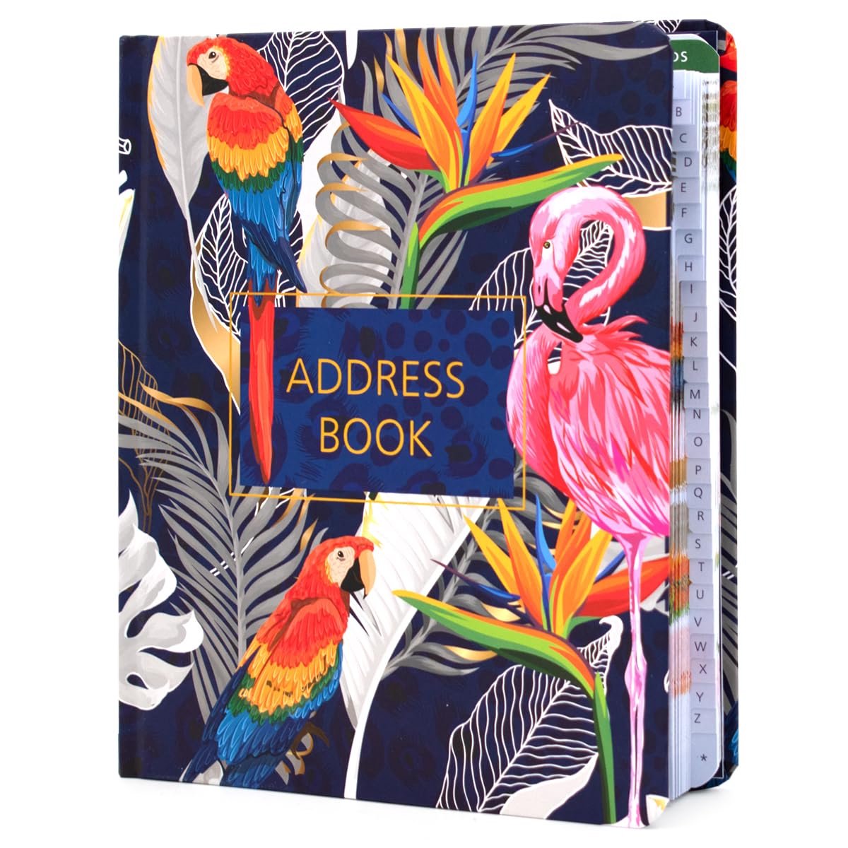 Adresboek A5 - 100gsm houtvrij papier - full colour - alfabetindex voor eenvoudig bijhouden - ShopVlot