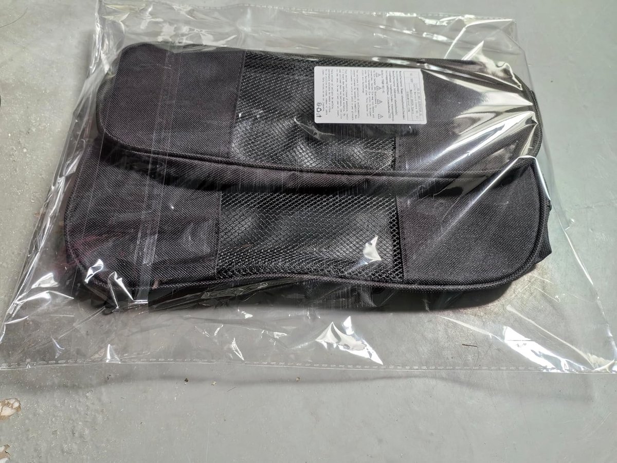 Draagbare en Waterdichte Schoenentas voor Reizen, Organizer voor Golf- en Sport schoenen, Geschikt voor Koffer en Trolley, Zwart, Unisex