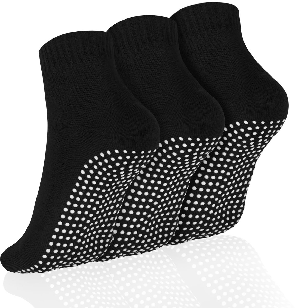 Yoga-pilatessokken 3 paar - antislip - comfortabel - ideaal voor yoga en pilates - ShopVlot