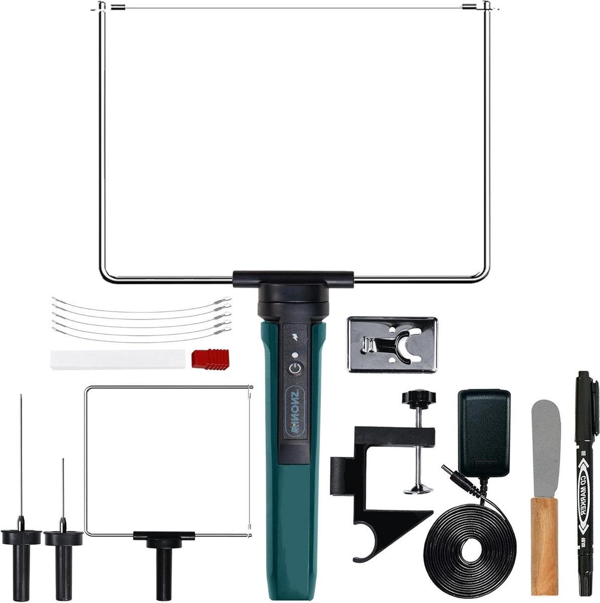 Schuimsnijder Set - Hete Draad - Precisie Snijden - 15 Delige Kit - 18cm Snijzone - Donker Groen