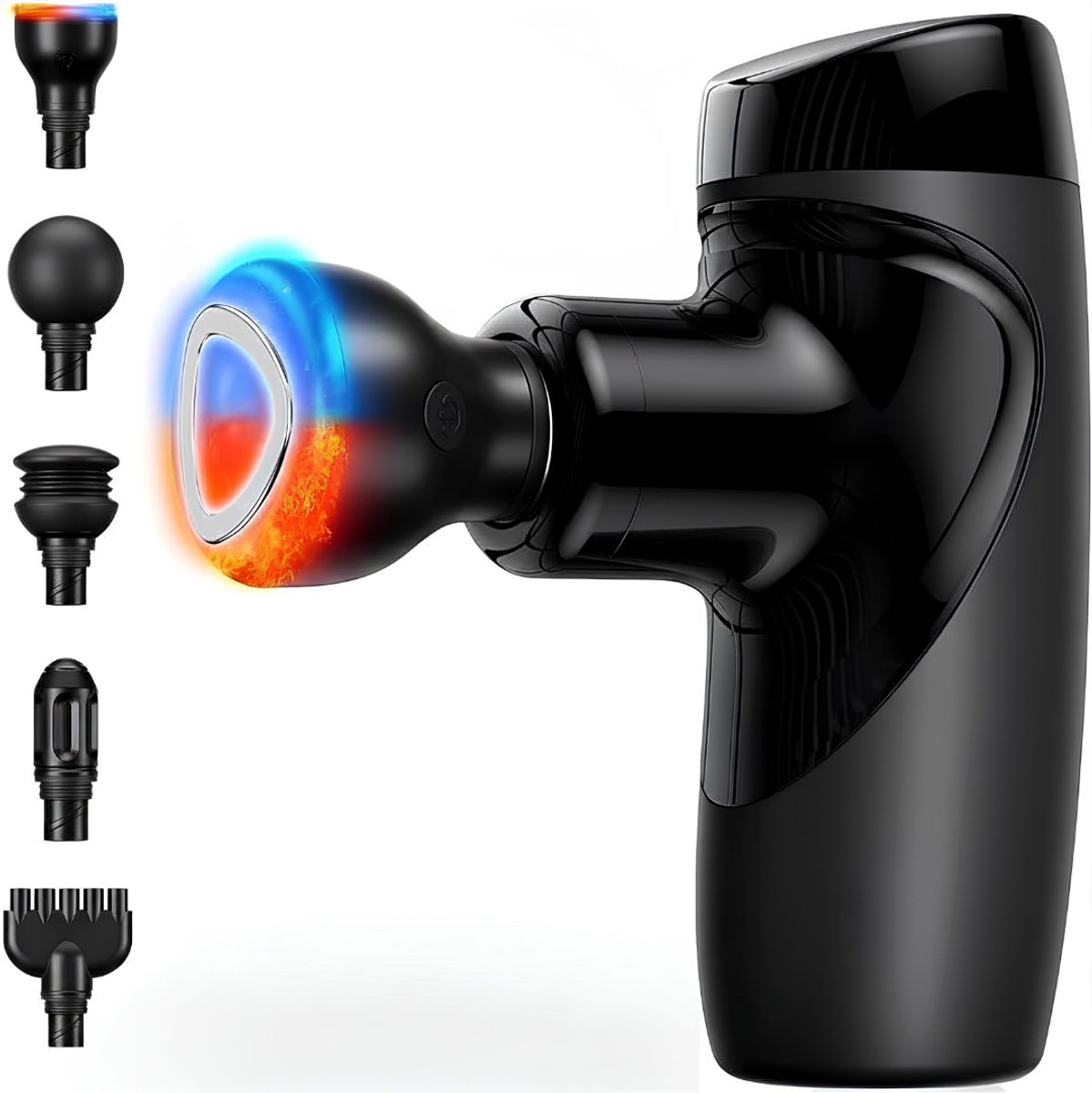 TYR® Masage Gun - Spiermassage Apparaat - Draadloze Massage Gun - Zwart - 14cm x 9cm x 5cm