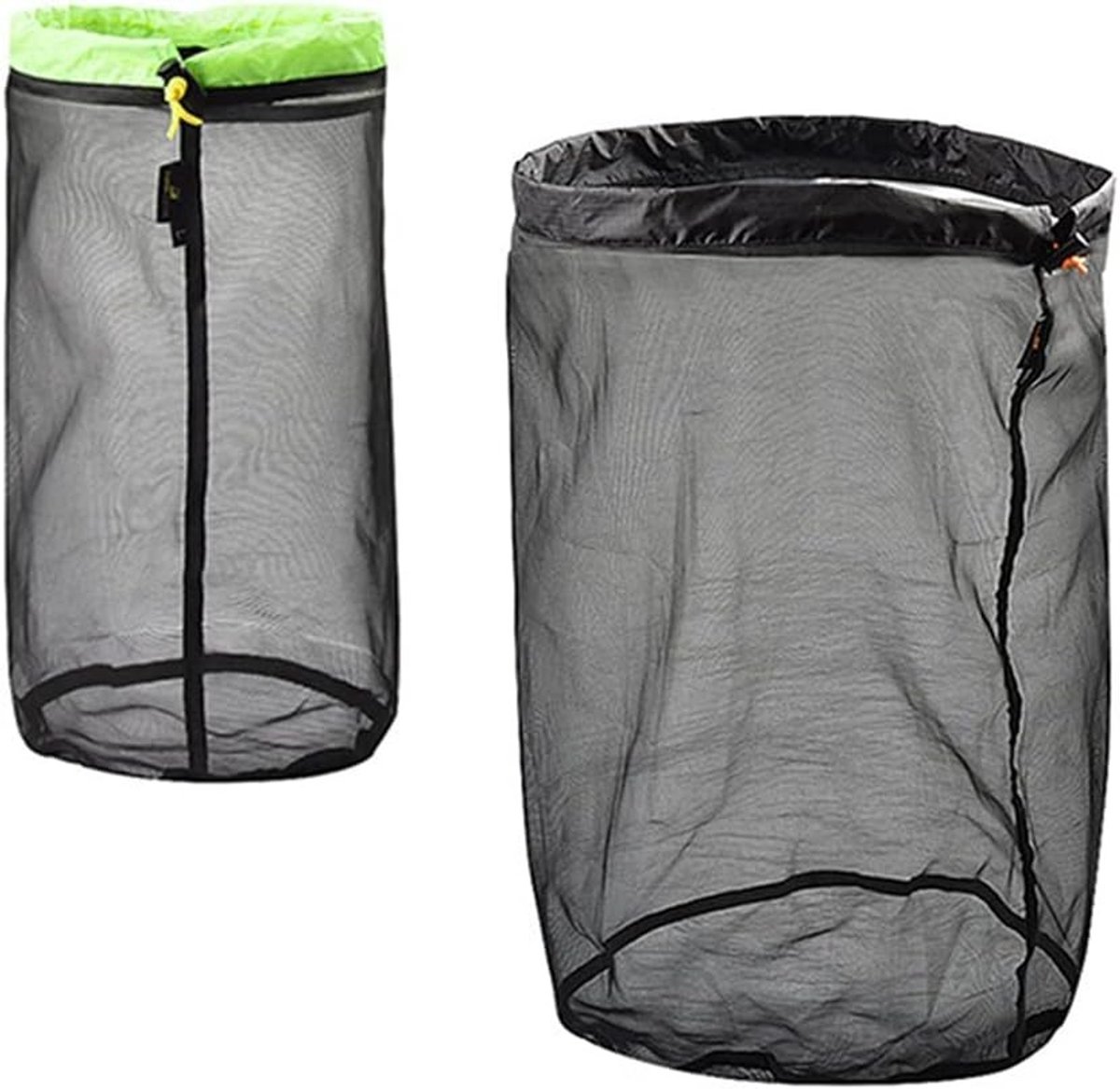 Lichte Mesh Opbergzak met Trekkoord voor Kamperen, Wandelen en Outdoor Activiteiten