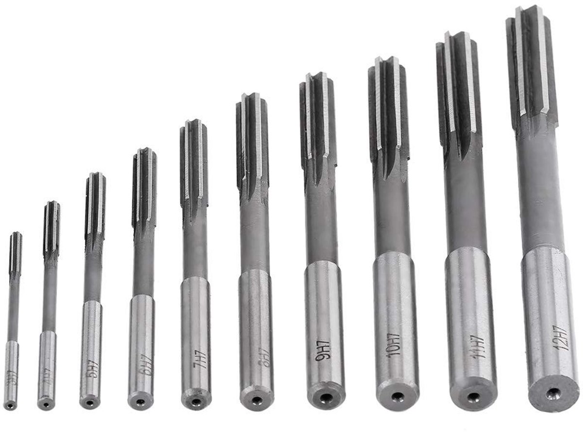 HSS Tension Reader Set, 10-delige Freesgereedschap met Rechte Shank, 3-12mm, Hoogwaardige Staal, Precisie en Duurzaamheid