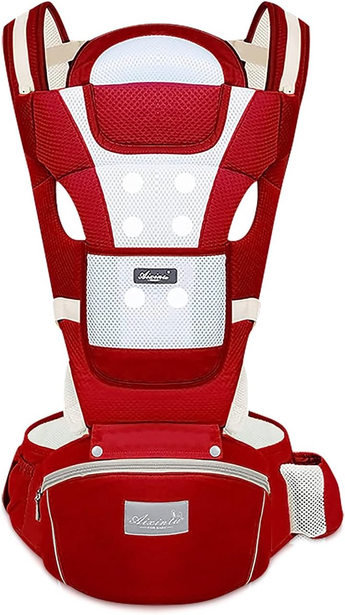 Babydrager met heupzitje - ademend 3D luchtmesh - ergonomisch voor 0-36 maanden - ShopVlot