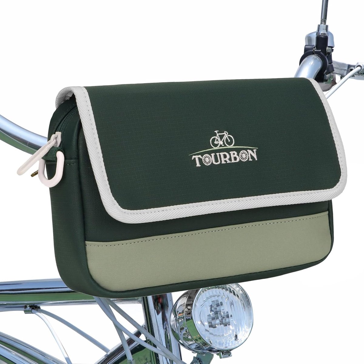 Nylon Fiets Stuur Tas & Crossbody Schoudertas 2-in-1 Convertible Fiets Front Opbergtas voor Forenzen Stedelijke Rijders - ShopVlot