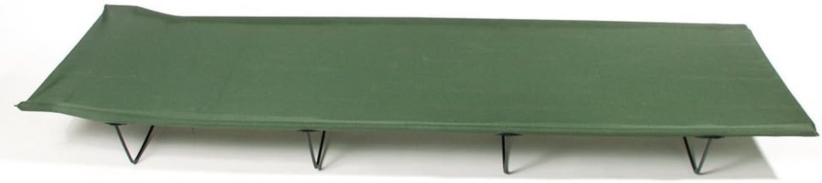 Veldbed - Kampeerbed - Buiten slapen - Lichtgewicht frame - 17 cm diep - Olijf
