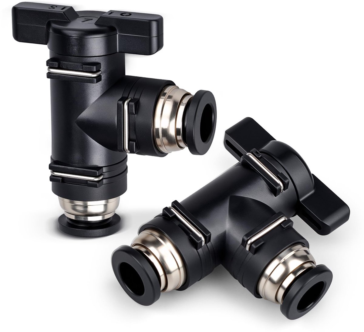 Pneumatische kogelkraan 4 mm - Push to Connect - luchtslang hulpstukken - voor optimale luchtstroom - ShopVlot