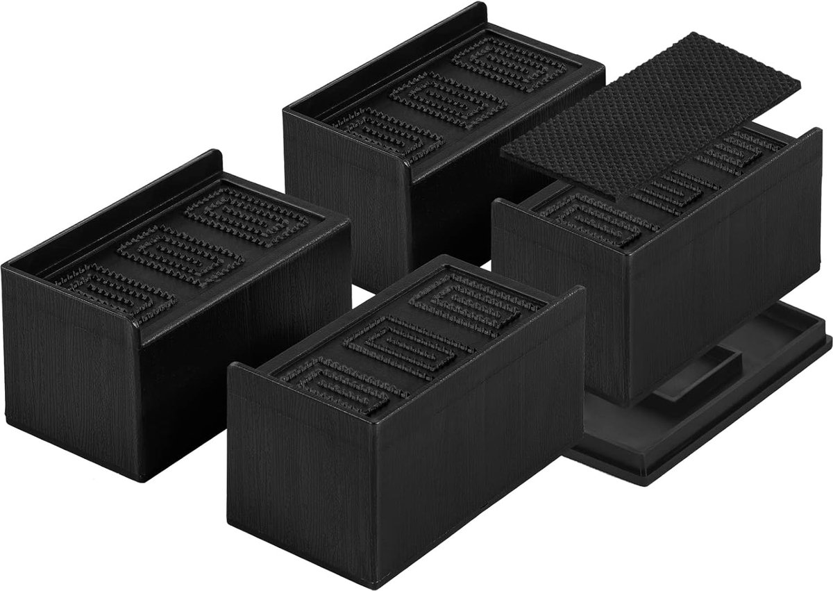 Uping 4 Pcs High Quality Adjustable Furniture Riser Bed Riser Table Booster Chair Sofa Riser (Height 5.5 cm) - ShopVlot