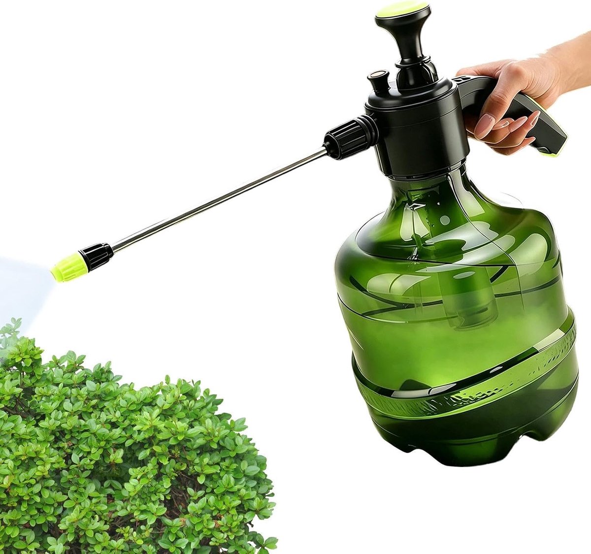 Tuinsproeier Gietkan - Druksproeier Planten - Planten Water Geven - Verstelbaar Mondstuk - 4 Liter Capaciteit - Groen