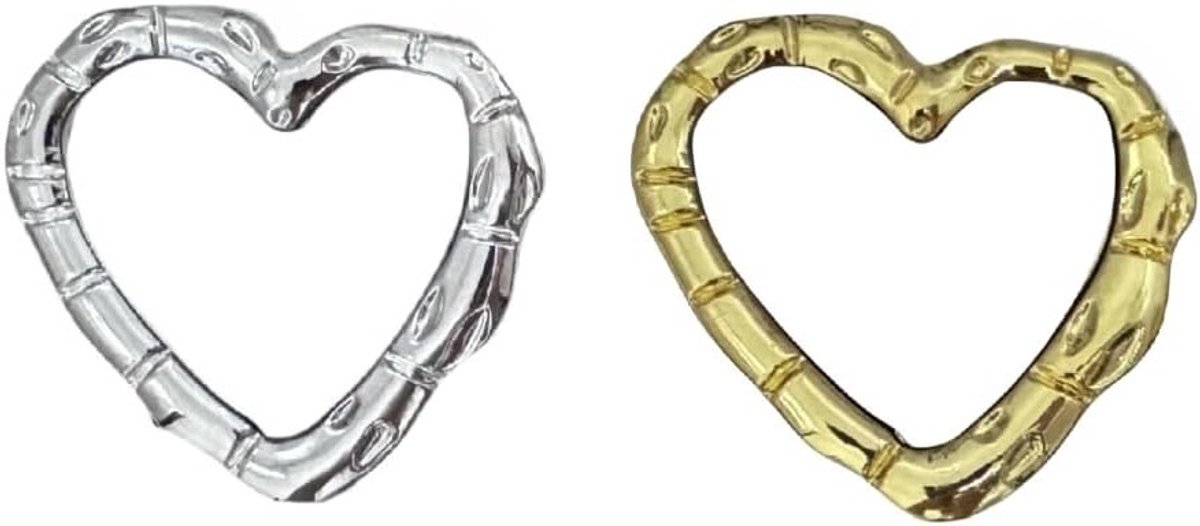 2 Stuks Telefoon Finger Holders - Hartvormige Spiegel Zelfklevende Grip en Stand voor Smartphones