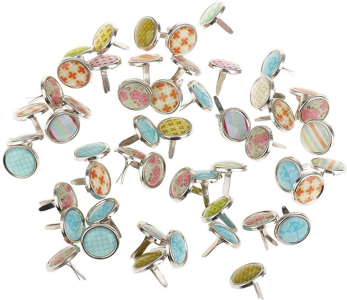 200 Stuks Metalen Cotter Pins met Ronde Kop voor Scrapbooking, Kunst en DIY Projecten - Bronskleurig