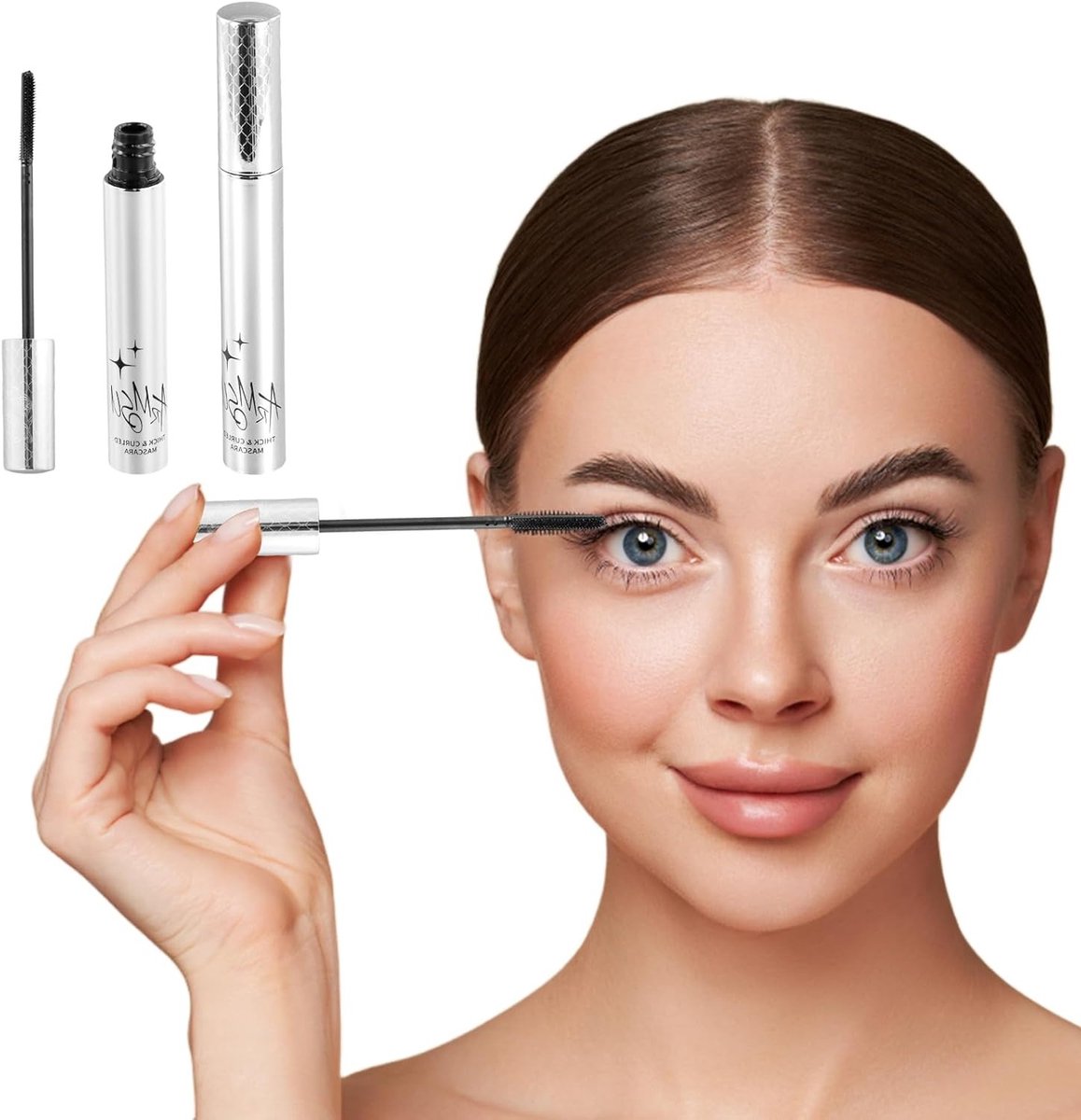 Set van 2 Waterproof 3D Curling Wimpermaskara's - Zwart, Duurzaam, Geschikt voor Gevoelige Ogen en Dunne Wimpers