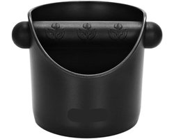 Koffie Knock Box - Afvalbak Espresso - Gemakkelijk Opruimen - Stabiele Constructie - 480ml Inhoud - Zwart