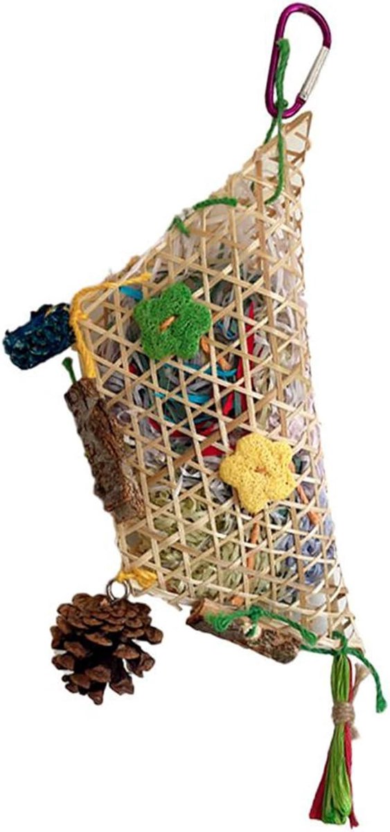 Vogel Speelgoed - Verkruimelspeelgoed Papegaai - Natuurlijk Gedrag - Multi-hole Intellectueel Ontwerp - 23x10x4 cm - Niet gespecificeerd