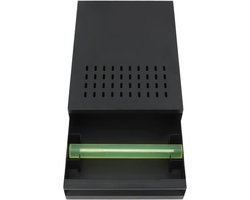Koffieklopbox Lade - Afvalbak Koffiedik - Espresso Bar - Roestvrij Staal - 35 x 27 x 10 cm - Zwart