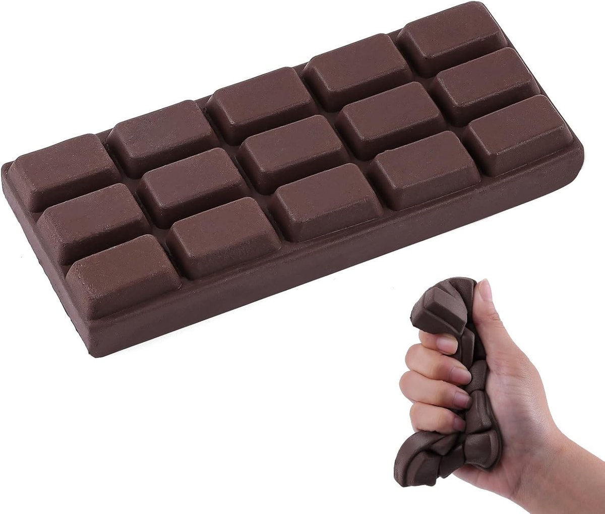 Slow Rising Chocolade Squishy Speelgoed voor Kinderen - Voedsel Schuim Stressverlichting en Schattig Groot Speelgoed