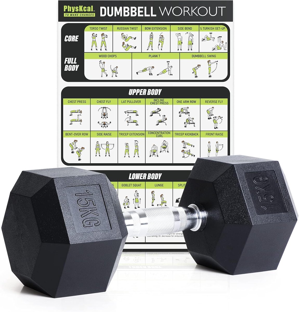 SnelShoppen - Hex Dumbbell Set 2,5 kg tot 30 kg - Geurloze Poly Rubber Halters - Ideaal voor Thuis Gym, Fitness, Krachttraining, Weerstand, Stabiele G