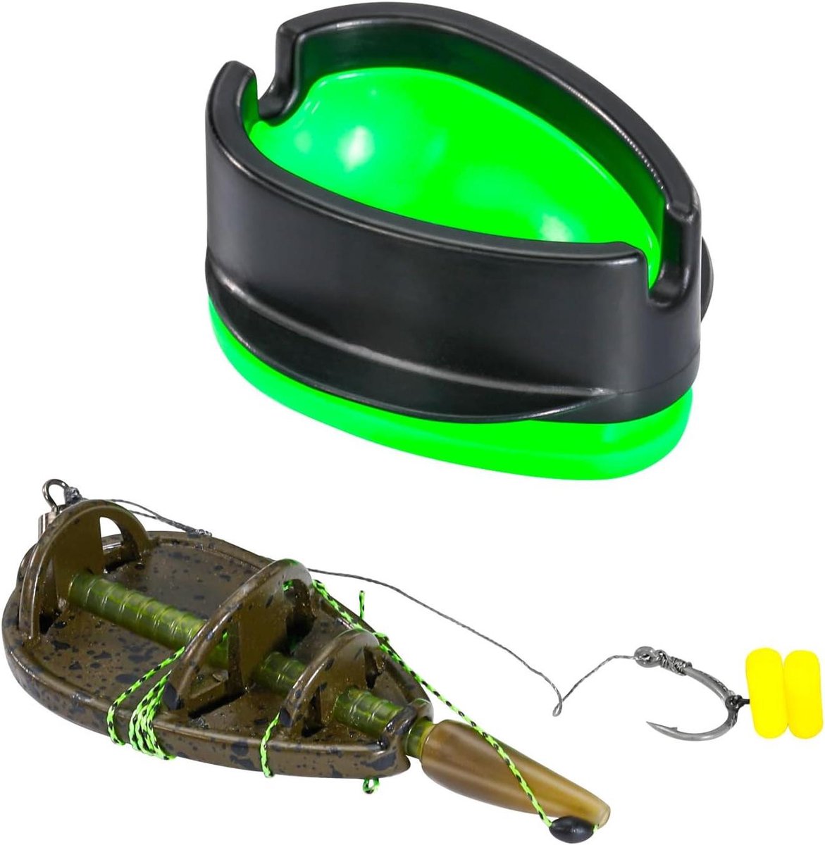 Method Feeder Set - Visvoer Set - Vissen op Karper - Snelle Bait Vorming - 50g - Groen