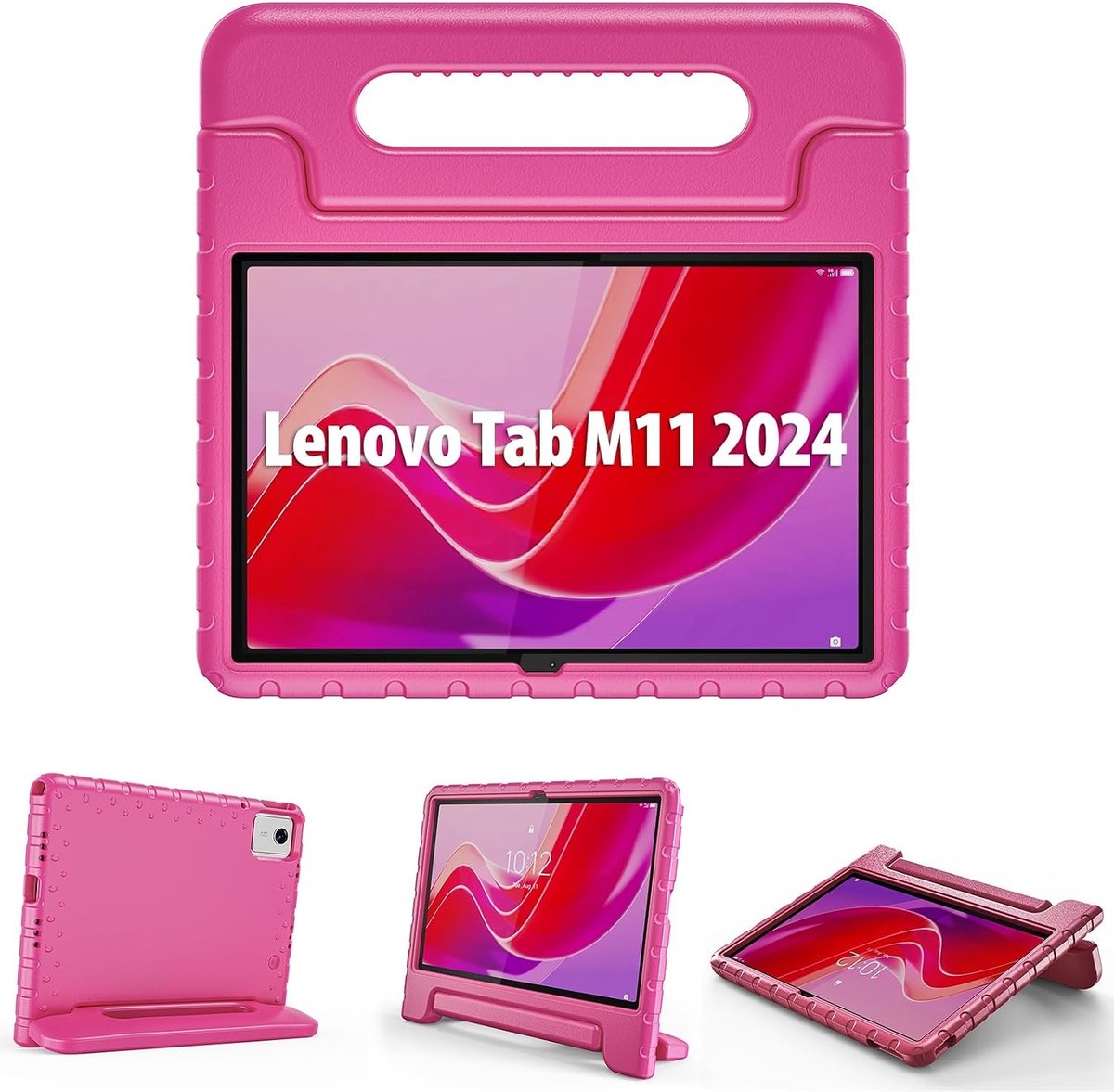Schokbestendige en Lichtgewicht Kindvriendelijke Hoes voor Lenovo Tab M11 2024 met Handvat en Kickstand - Geschikt voor Jongens en Meisjes