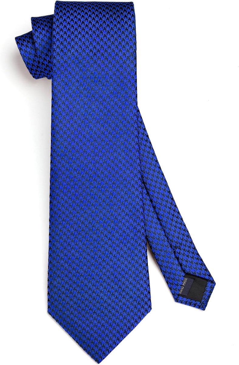 Heren stropdassen Effen Elegant Business Bruiloft en Zakdoek Set Stropdassen Classic Plaid Party