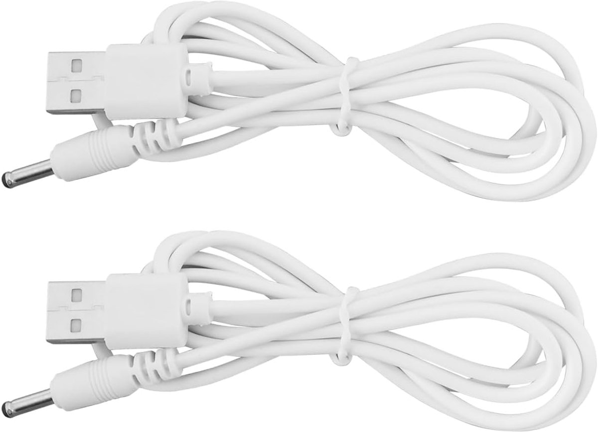 2 STKS USB naar DC Ronde Connector Netsnoer Compatibel met Hatch Sound Machine Compatibel met Hatch Baby Rest