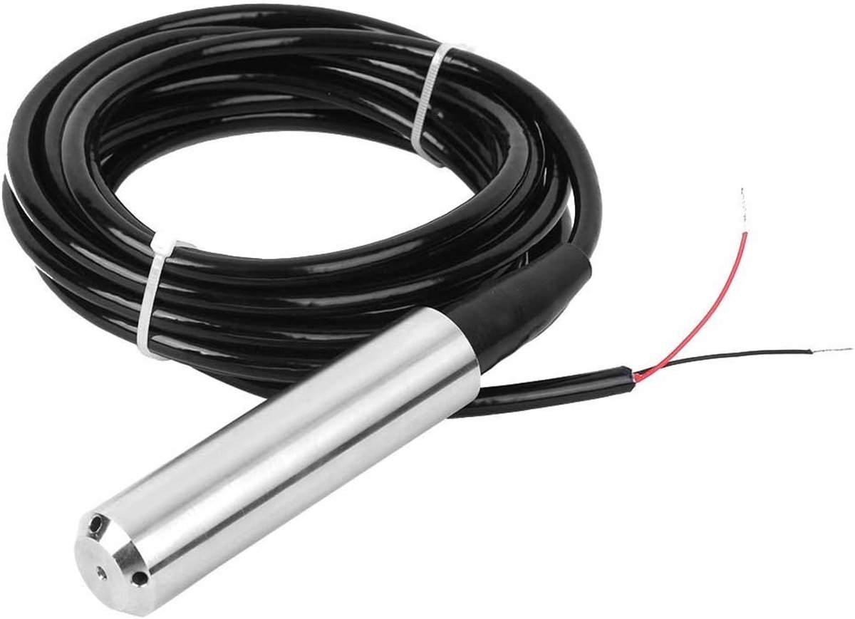 Omgoods- Niveau Sensor 24VDC - Vloeibare Niveau Zender - Signaaluitgang 4-20mA - Lijn Lengte 5 Meter - Effectief - Praktisch - Vloeistofsensor