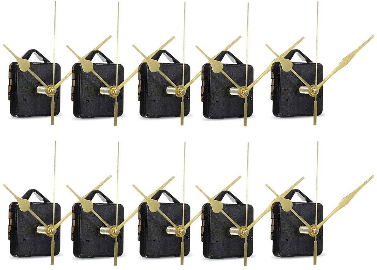 Omgoods - 10pcs DIY Quartz Klok Mechanisme Set voor Reparatie en Creatie