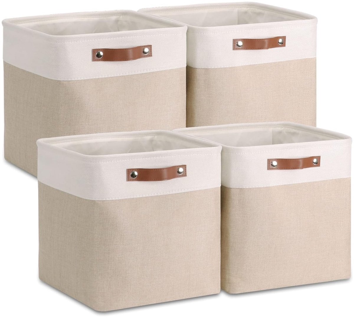 Omgoods - Set van 4 Opbergdozen voor Kleding en Accessoires, 30x30x30 cm