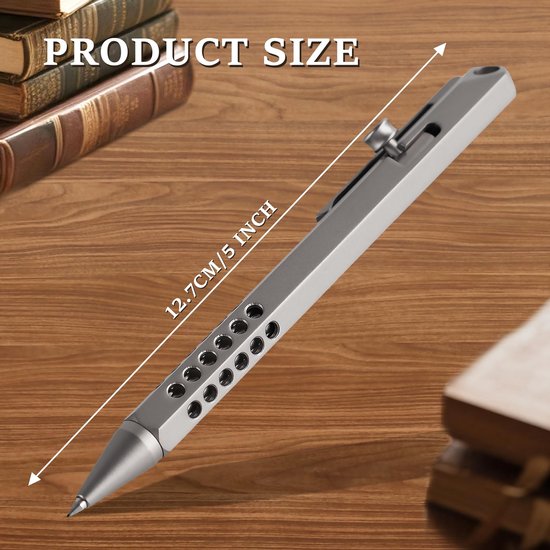 Omgoods - Titanium 6-Edge Hollow Bolt Action Pen - Lichtgewicht en Duurzaam — afbeelding 5