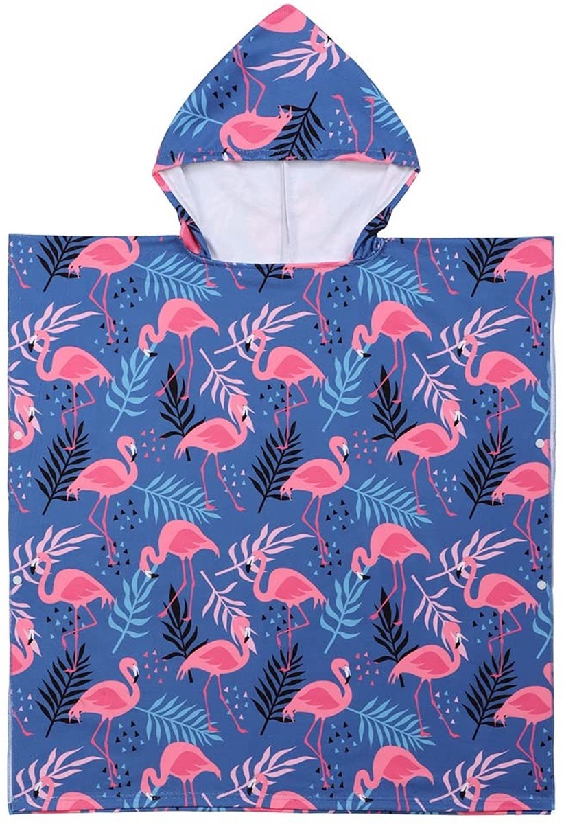 Omgoods - Kindvriendelijke Badponcho met Schattig Cartoonpatroon
