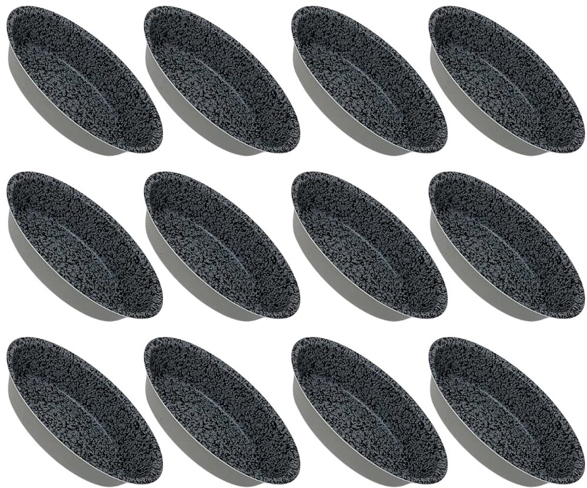 Omgoods - 12 Aluminium Bakvormpjes voor Gebak - Non-stick Coating