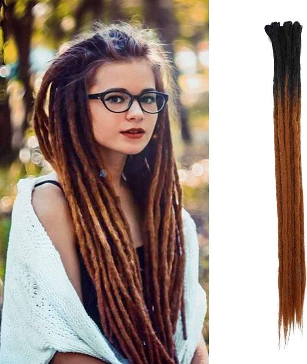 Dreads Handgemaakte synthetische dreads 10 strengen / pak gevlochten reggae dreadlocks (2 - 6 #)